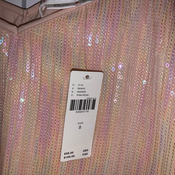 Brand New Anthropologie Peach Sequined Camisole. - Picture 5 of 5